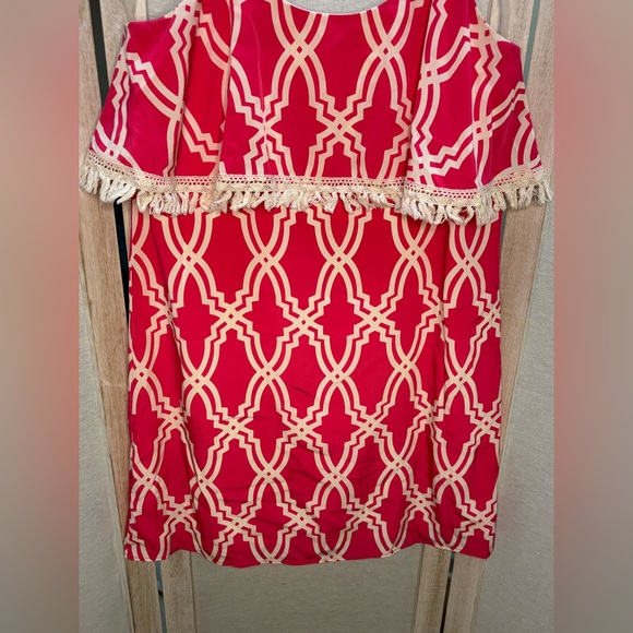Peach Love CA hot pink geometric mini dress🌺2/$14 - Picture 3 of 8